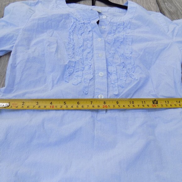 MERON AGE BLUE WHITE STRIPPED DRESS Sz 6 - Picture 11 of 15